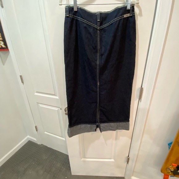 X Manager Canada Blue Jean Sz W31 L36 Skirt - Picture 2 of 3